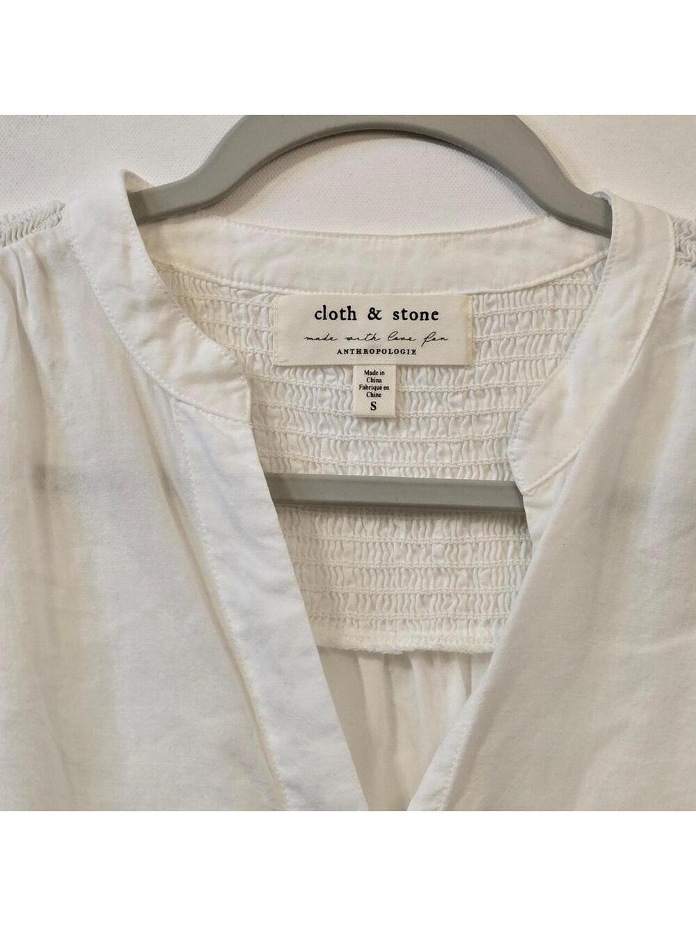 Anthropologie Women's White Blouse
